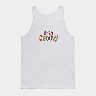 stay groovy retro vintage Tank Top